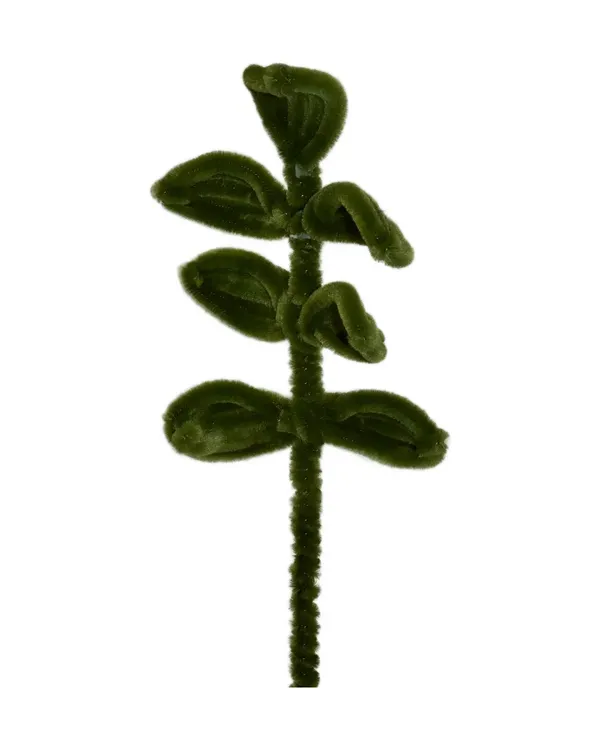 Chenilledraad blaadjes